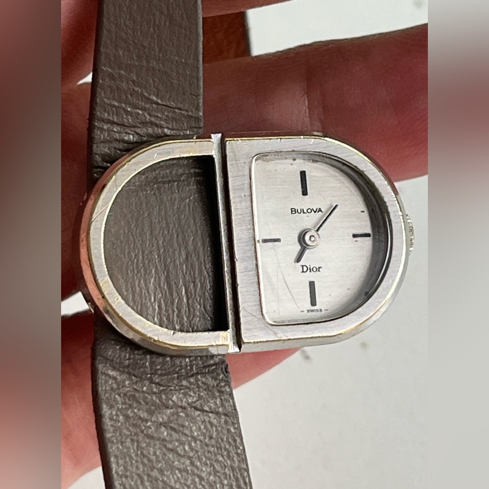 BULOVA DIOR ladies Watch LOGO (CD) design mechanical manual winding. - Picture 3 of 17